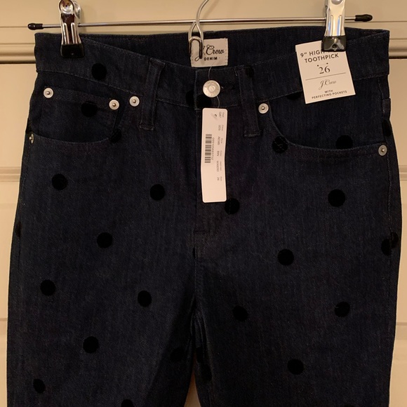 J. Crew Denim - NWT J. Crew hi-rise toothpick jeans, sz 26